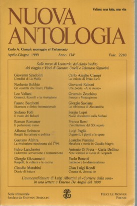 Nuova Antologia Aprile-Giugno 1999  Vol. 582  Fasc. 2210