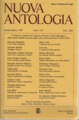 Nuova Antologia Gennaio- Marzo 1997  Vol. 578  Fasc. 2201
