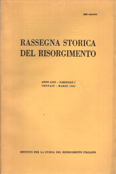 Historical review of the Risorgimento year LXIX 1982, AA.VV.
