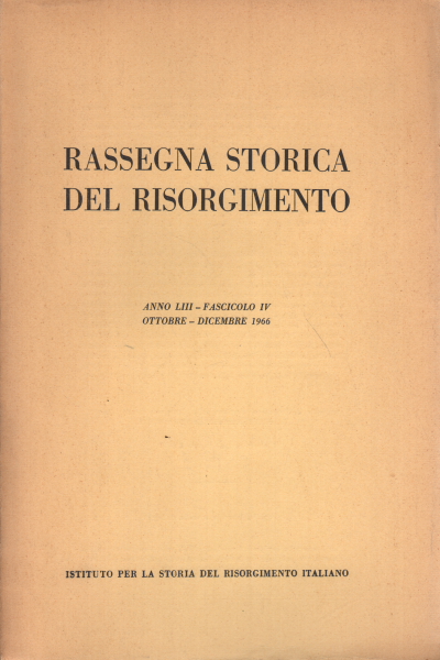 Historical review of the Risorgimento year LIII fasc, AA.VV.