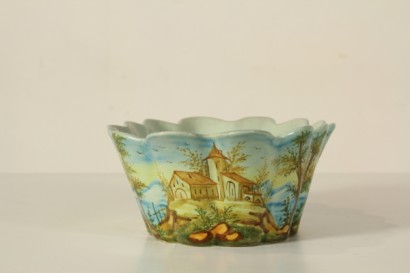 antiques, ceramics, late 19th, 19th century, late 19th century, Angelo Minghetti (1822-1885), centerpiece, hand painted, bologna, italy, # {* $ 0 $ *}, #antiques, #ceramics