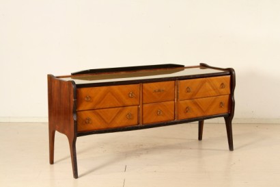 Dresser, 40-50 years, dressing table, mahogany, brass, made in italy, #modernariato, #mobilio, #dimanoinmano