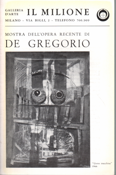 Exposición de la obra reciente de De Gregorio, Giovanni Caradente Giuseppe De Gregorio