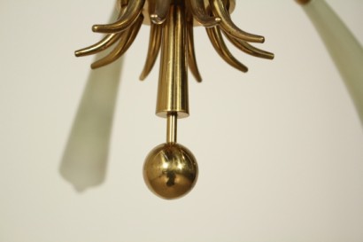 chandelier, 1950s, brass, #modern, #lighting, # {* $ 0 $ *}