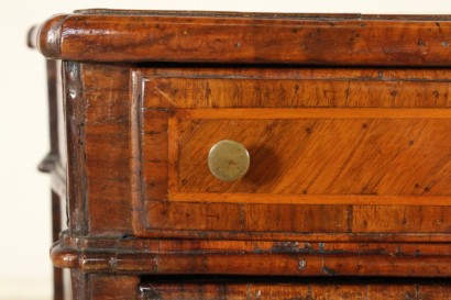 bedside table, with, walnut, boxwood, late Baroque, 1700, 700, veneto, made in italy, #antiquariato, #comodini, #dimanoinmano