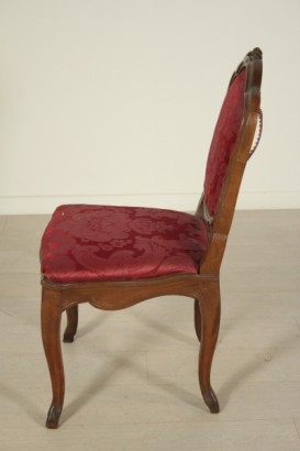 sillas, tapicería, nuez, 700, hecho en Italia, #antiquariato, #sedie, #dimanoinmano