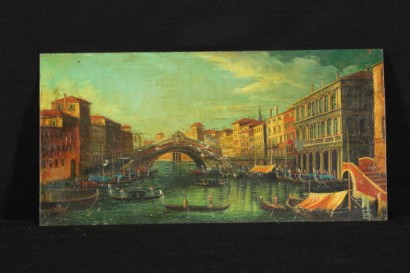 ottocento di arte, nord europa, olio su rame, di fine 800