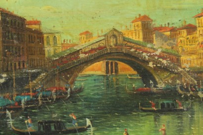 ottocento di arte, nord europa, olio su rame, di fine 800