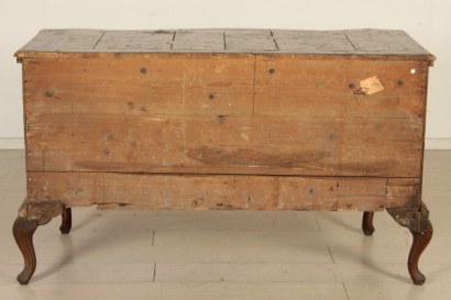 Dresser, walnut, 1700, made in italy, veneto, #antiquariato, #cassettoni, #comò, #dimanoinmano