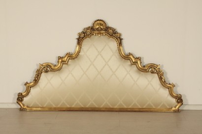 headboard, bed, carved wood, gilded, 900, made in italy, #bottega, #mobiliinstile, #dimanoinmano