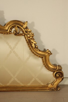 tête de lit, lit, sculpté bois, doré, 900, faite en Italie, #bottega, #mobiliinstile, #dimanoinmano