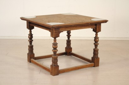 Spieltisch, Nussbaum, 900, hergestellt in Italien, #bottega, #neorinascimento, #dimanoinmano