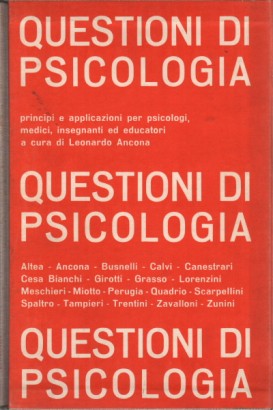 Questioni di psicologia