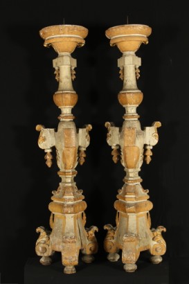 portadores de antorcha, madera tallados, dorada, neoclásico, hecho en Italia, #antiquariato, #lampadari, #dimanoinmano