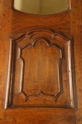 Pair of Baroque Solid Walnut Corner Cupboards Italy Lombardia 1700