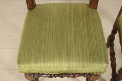 Stühle, Nussbaum, 700, hergestellt in Italien, Spool, #antiquariato, #sedie, #dimanoinmano