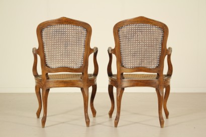 fauteuils, Baroque, 1700, noyer, #dimanoinmano, #sedie, #antiquariato, France