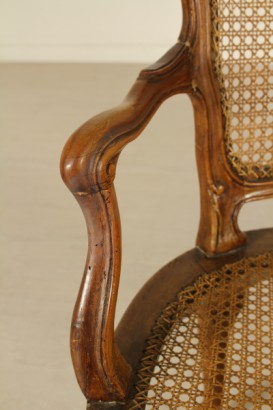 fauteuils, Baroque, 1700, noyer, #dimanoinmano, #sedie, #antiquariato, France