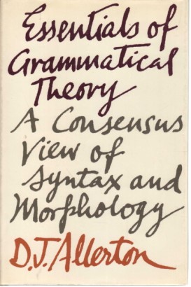 Essentials of grammatical theory