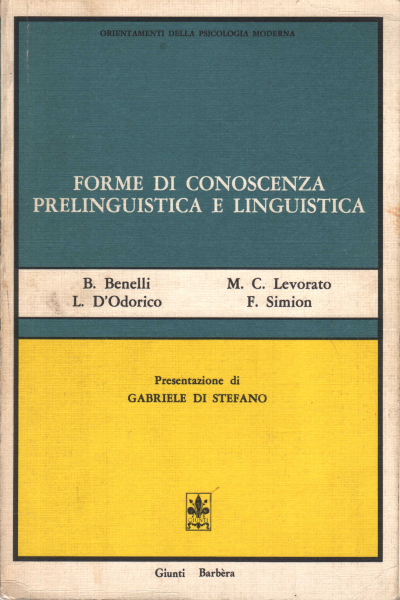 Forme di conoscenza prelinguistica e linguistica