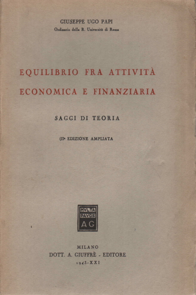 Equilibrio fra attivit&#224; economica e finanziaria