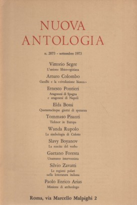 Nuova Antologia, Volume 519, Fascicolo 2073 (Settembre 1973)