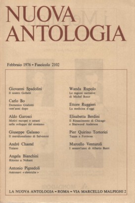 Nuova Antologia. Febbraio 1976, Fascicolo 2102