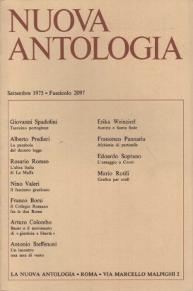 Nuova Antologia. Settembre 1975, Fascicolo 2097