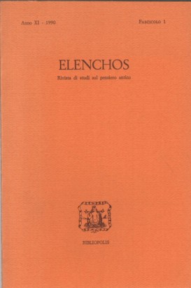 Elenchos, Anno XI - 1990, Fascicolo 1