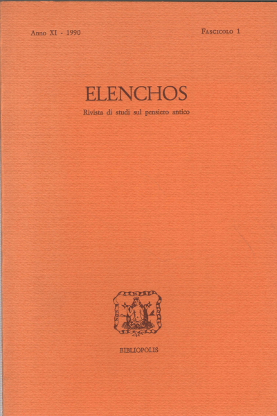 Elenchos Anno XI - 1990 Fascicolo 1, AA.VV.