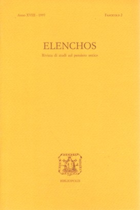 Elenchos, Anno XVIII - 1997, Fascicolo 2