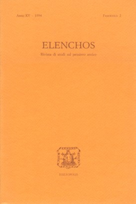 Elenchos, Anno XV - 1994, Fascicolo 2