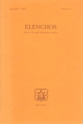 Elenchos, Anno XVI - 1995, Fascicolo 2