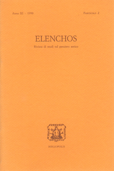 Elenchos Anno XII - 1991 Fascicolo 2, AA.VV.