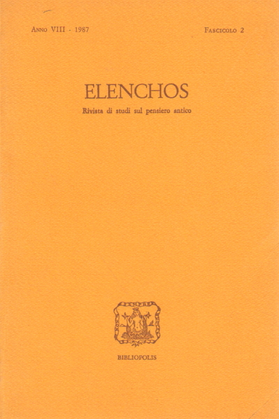Elenchos Anno XI - 1990 Fascicolo 2, AA.VV.