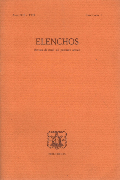 Elenchos Anno VIII - 1987 Fascicolo 2, AA.VV.