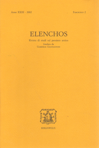 Elenchos Anno XXIII - 2002 Fascicolo 2, AA.VV.