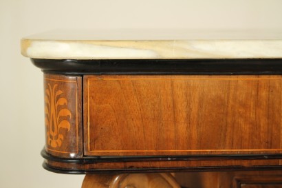 Console table with mirror