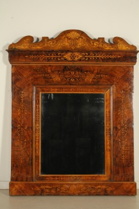 Console table with mirror