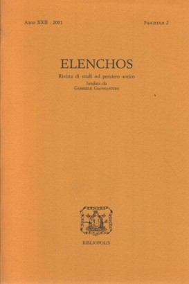 Elenchos, Anno XXII - 2000, Fascicolo 2
