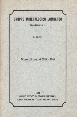 Minerali nuovi 1964 - 1967