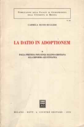 La datio in adoptionem. Vol.II