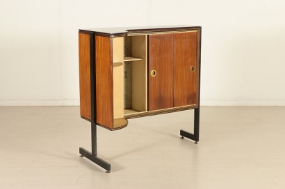 Bar Cabinet Mahogany Veneer 1950s-1960s Italian Prodution