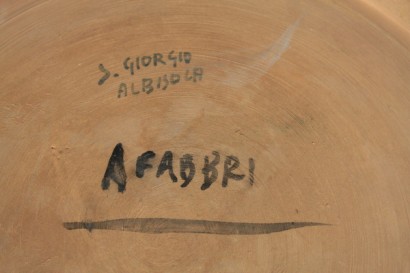 arte contemporáneo, años 60, Agenore Fabbri (1911-1998), cerámica, esmaltes, S. Giorgio en Albisola, gran plato decorativo, #art, #contemporanea, # {* $ 0 $ *}, #AgenoreFabbri