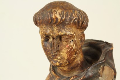 Ancient art, Saint Anthony, Saint Anthony, nord de l'Italie, fin 600, sculptures en bois enfant