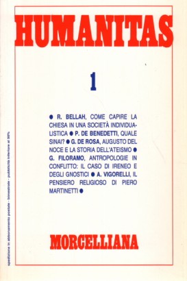 Humanitas: rivista bimestrale di cultura N. 1/1996