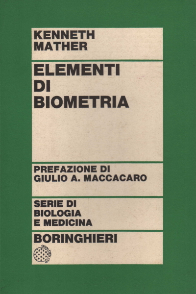 Elementi di biometria, Kenneth Mather