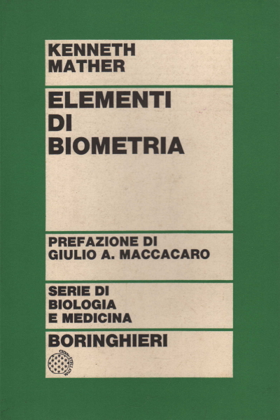 Éléments de biométrie, Kenneth Mather