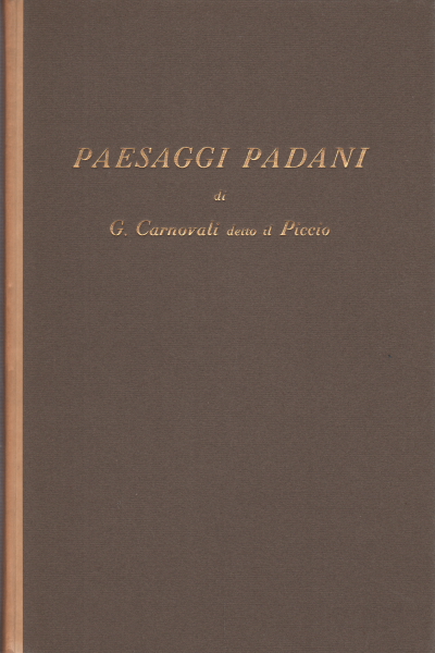 Les paysages de la vallée du pô, Giorgio Nicodemi