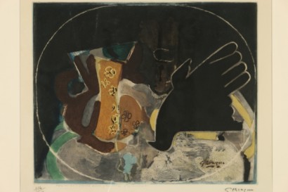 Détail du Piquet et oiseau de Georges Braque